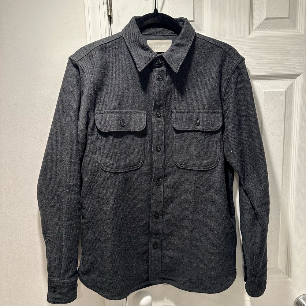 Everlane Heavyweight Overshirt - Small - Charcoal